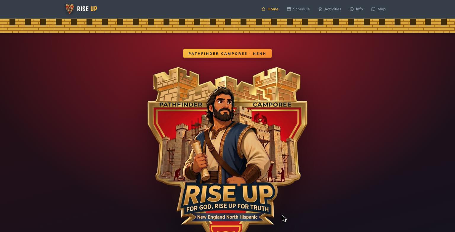 Rise Up Camporee website